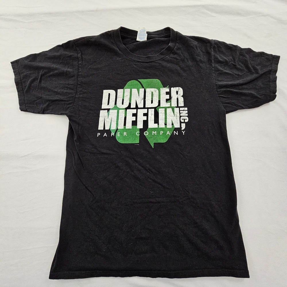 Dunder‎ Mifflin Paper Black Short Sleeve Cotton T-Shirt Men's S